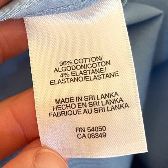 Jones New York Easy Care Cotton Button Up Shirt, Stretch, Capsule Wardrobe, S - Picture 5 of 8